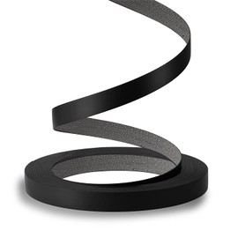 ZYJT Black Edge Banding, 1/2 inch x 250ft roll of Veneer Edge Banding -Pre-glued Flexible Edging, PVC Tape Banding on with Hot Melt Adhesive Easy Application for Cabinet Repair Furniture Restoration