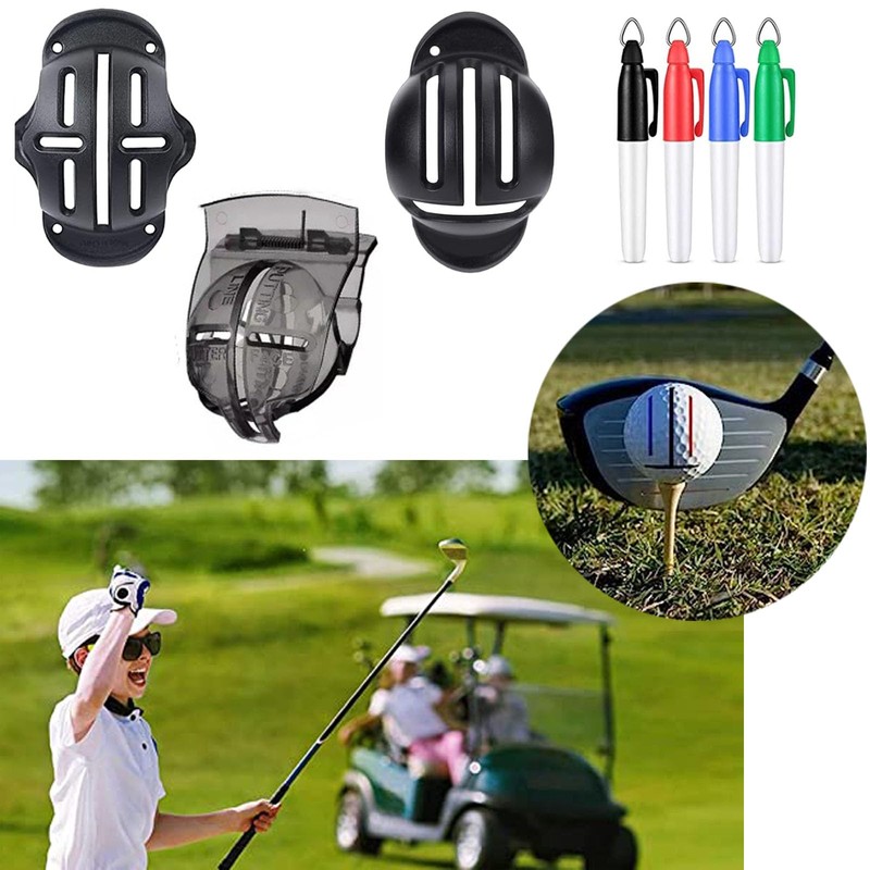 HZZXCH 8Pcs Golf Ball Line Drawing Marking Alignment Kits Golf