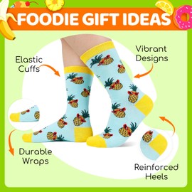 Pineapple Hawaiian Gifts - IVF Gifts For Women, Fertility Gift, Novelty Pineapple Socks, Fruit Socks