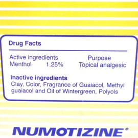 NUMOTIZINE® Pain Relief Ointment | Topical Analgesic with Menthol | Sore Muscle & Joint Discomfort, Chest Comfort | 3.5 oz | Made in USA