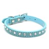 HimyBB Sparkly Diamante Dog Collar Adjustable Light Blue Small