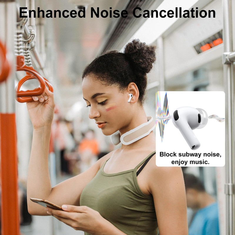 Replacement Ear Tips Compatible with AirPods Pro 3 (3 Pairs,S/M/L,Clear)