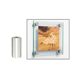 C.R. LAURENCE S0B10112PS CRL 316 Polished Stainless 1" Diameter by 1-1/2" Standoff Base