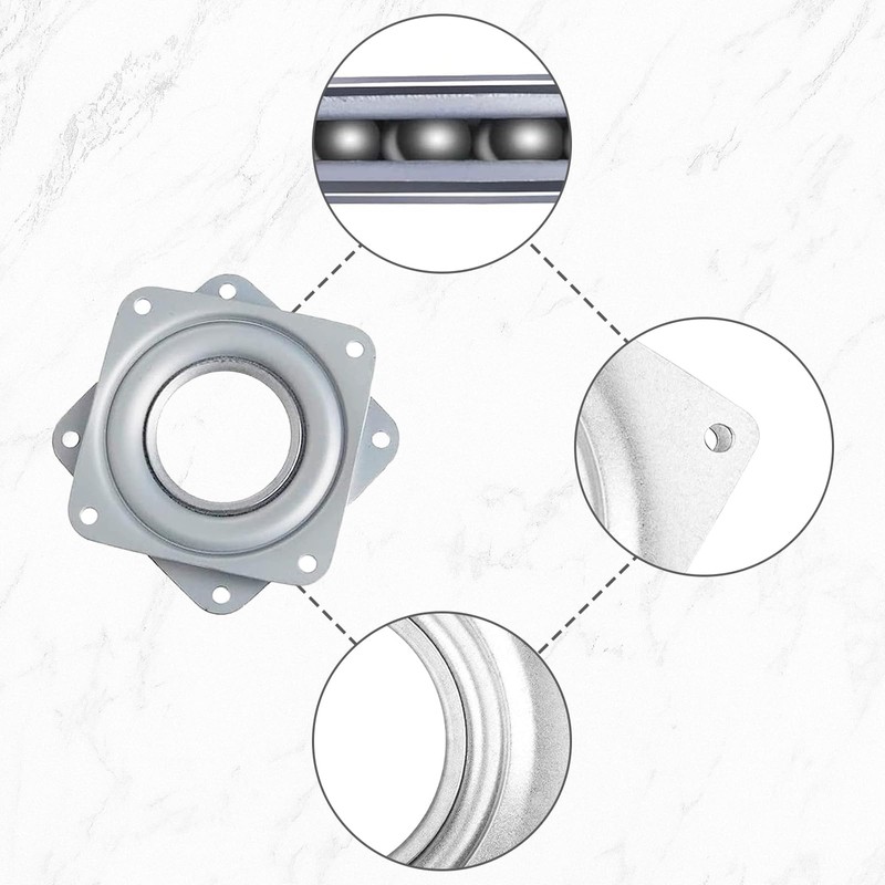 4 Pcs Turntable Turntable Ball Bearing 3 Inch for TV