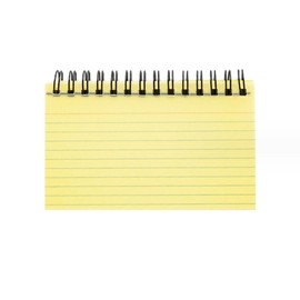 300 Sheets Lined Index Cards 6x4",6 Pads Spiral Bound Ruled Flash Cards with Two PVC Cover,Waterproof Horizontal Tearable notepad for Studying, School, Memory,Checklist (4x6", Yellow)