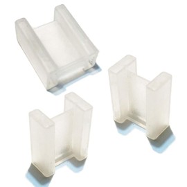 HIRAISM AC Plug Cap Outlet Cover 2PIN Tip Transparent (25 Pieces)