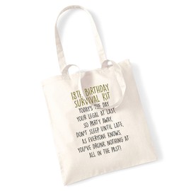 Flox Creative 18th Birthday Survival Kit tote bag