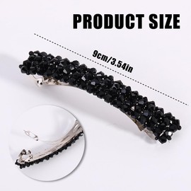 Crystal Hair Clips, Pack of 5 Elegant Hair Clips for Women Girls, Glittering Fashion Exquisite Flower Crystal Hair Clips, Automatic Hair Clip for Women Girls Fine and Medium Hair