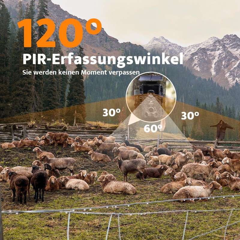 usogood TC40 4K 48MP Solar Photo Trap with 32GB Memory