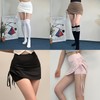 Dolphin Shirring Skort Pants for Yoga & Workout Dolphin Shirring Skort Pants (Beige)/S