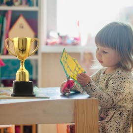 NOLITOY Gold Trophy Cup Award Trophy Soccer Trophy Cup for Sports Competitions, Football Match, Rewards, Prizes, Game Favors