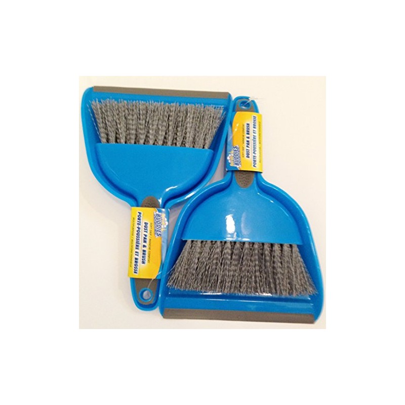 Scrub Buddies Dust Pan and Brush Blue (2 Pack)