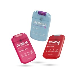 Alcohol Free Hand Sanitizer Spray, Non Irritating, Hydrating and Non Greasy, Gentle Fine Mist, Travel-Friendly Pocket Size 1 Fl Oz (Pack of 3), Soft Floral