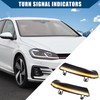 Hihaha Side Mirror Turn Signal Indicator Dynamic Sequential LED Light/Front