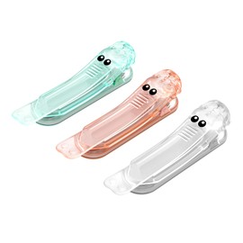 3pcs Automatic Bookmark, Cute Bookmarks, Unique Visualized Book Marks Page Keeper for Women, Stay in Place and Follow as You Read, Silicone Reading Accessories Gifts Bibliophiles