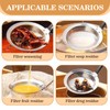 ZYEKIU Skimmer Slotted Spoon Fine Mesh Strainer Sieve Stainless Steel