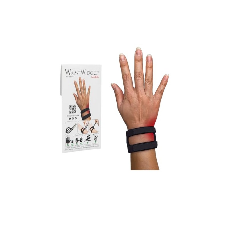 WristWidget® (Black) Adjustable Wrist Brace for TFCC Tears, One Size