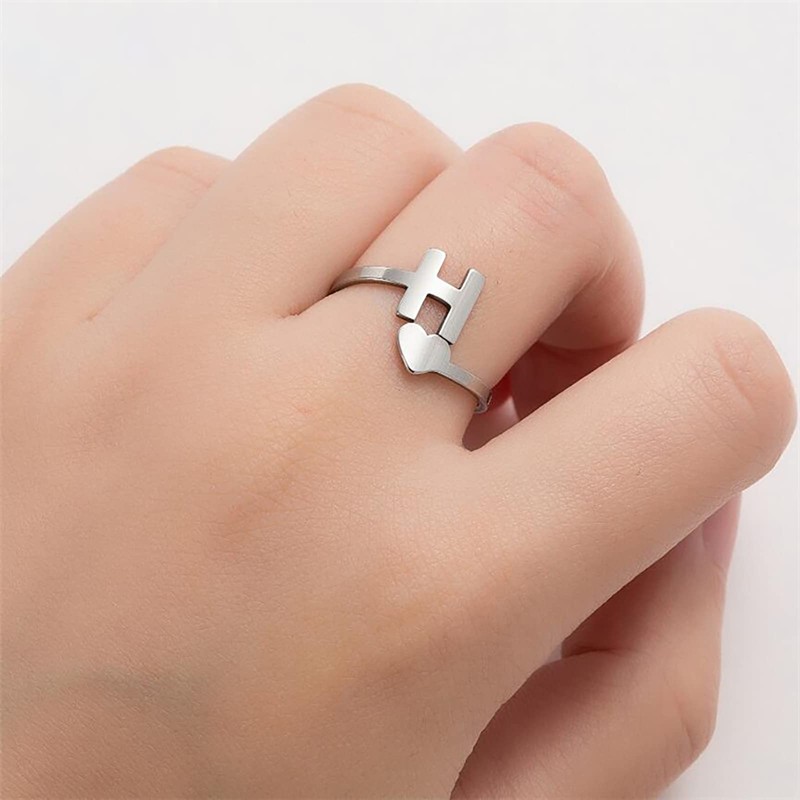 4 Pack Stainless Steel Initial A Necklace for Women Letter