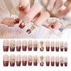 HAPVITAL 24 Pcs Nail Tips, Nail Tips, Popular, 3D Nail