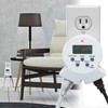 Clear Power Indoor Timer, 2 Grounded Outlet EZ Digital Timer