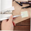 DOITOOL 6pcs Long Bent Nose Tweezers Pointy Tweezers for Stamp