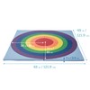 ECR4Kids SoftZone Rainbow Activity Mat, Folding Playmat, Rainbow