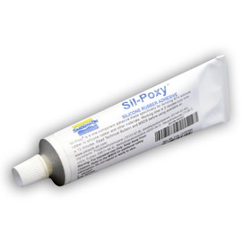 SIL-Poxy - Silicone Rubber Adhesive - 3 Ounce Tube