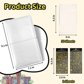 Large Sticker Organizer Binder - Sticker Storage Book for Planner Scrapbook Journal Sticker Organization, Sticker Holder Binder with 50 Pocket.