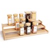 Spice Rack Organizer for Cabinet, 18in Bamboo Tiered Spice Rack，Used