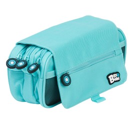 Grafoplas 37543231. Bits & Bobs Pencil Case with 3 Zips, Pastel Blue, 23 x 10 cm