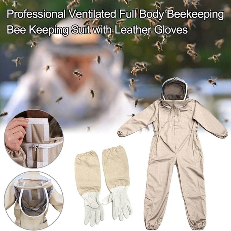 Bee Suit with Gloves Beekeeping Protective Suits Beekeeper Suit Bee