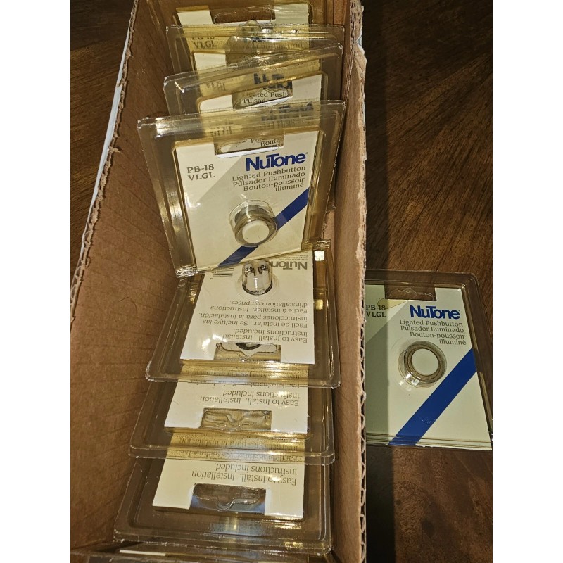 NuTone GENUINE OEM Nutone PB-18 VLGL Lighted Doorbell Pushbutton PB18VLGL