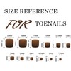 24pcs Pink White French Tip False Toenails-French Toe Nails White