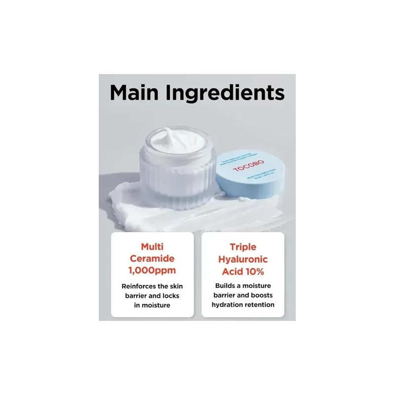 Crema Hidratante Multi Ceramide 50ml Tocobo Adultos