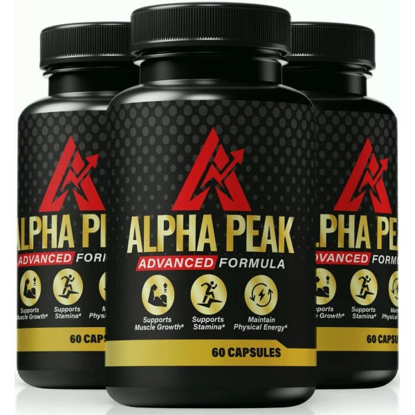 Alpha Peak (3 Pack) Alpha Peak Male Capsules, AlphaPeak Advanced
