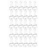51mm 30pcs Binder Clips Strong Clamping Force Metal Hollow Tail