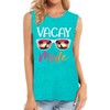 Hawaiian Outfits for Women 2024 Casual Beach Graphic Muscle Tank