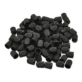 Tapon Pivote Valvula Llanta Negro Bici Auto Moto Coche 8pzas                                                                                          