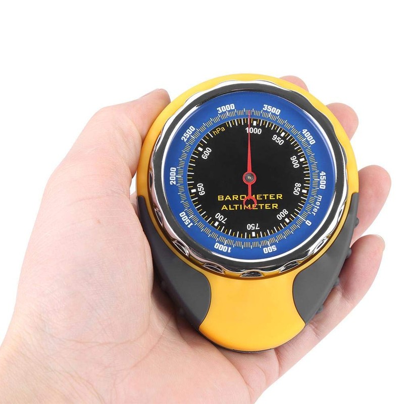 BuyWeek Altimeter Compass, 4 in 1 Mini Altimeter Barometer Compass