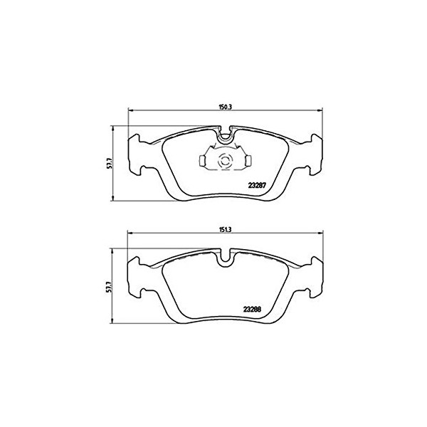 BREMBO P 06 024 4x front brake pads