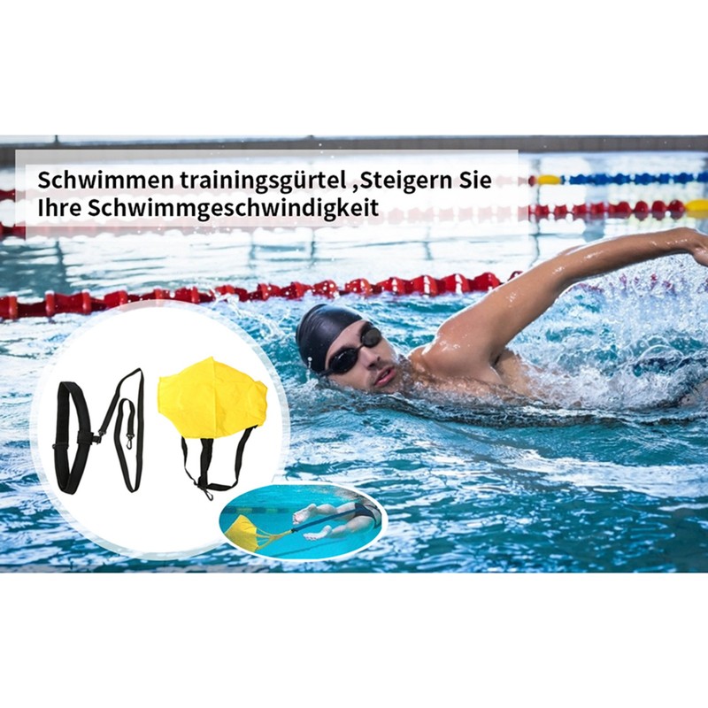 Swim Trainer Strength Training Swimming Harness Resistance Belt for Adults