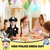 Moiuguli Moiuguli Polizei Kostüm Kinder Mädchen, Polizeikostüm mit Handschellen, Polizeimütze,