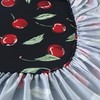 SDIII 4PCS Red Cherry Sheets Set Queen, Soft Microfiber Cherry