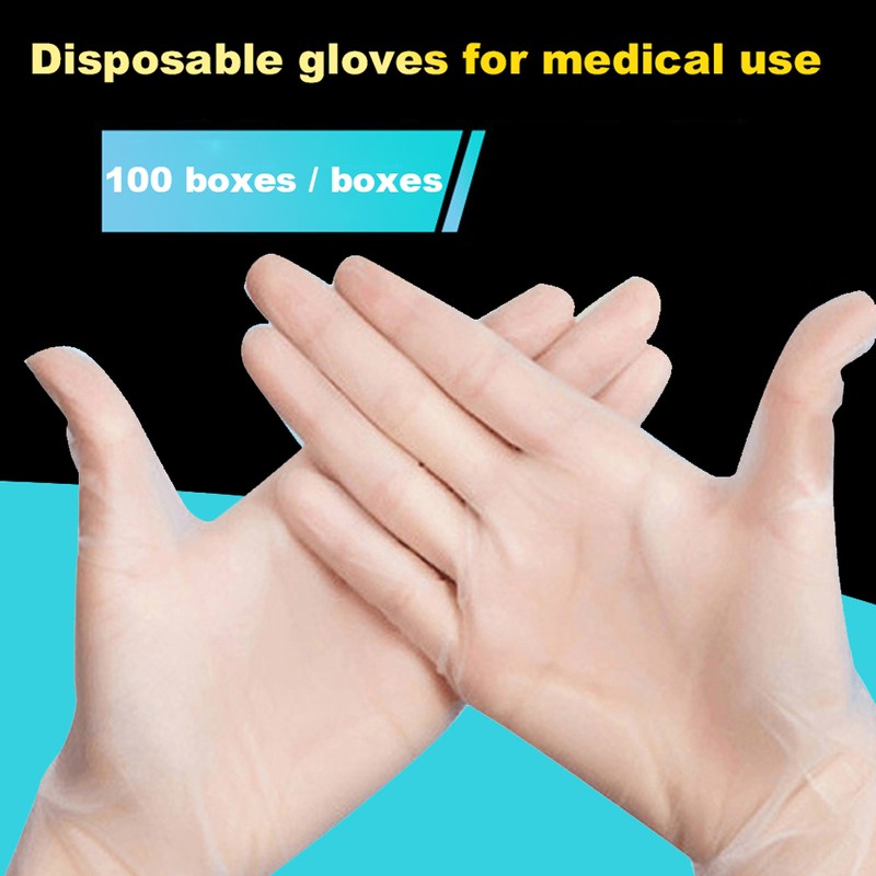 100pcs Disposable PVC Gloves High Elastic Gloves for House Cleaning