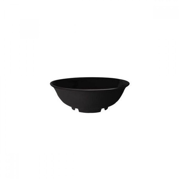 GET M-810-BK-EC Round Melamine Cereal Bowl, 24 Ounces, Black (Set