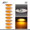LMS 8x 6.5'' 16LED Amber Side Marker Clearance Light for