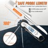 ImSaferell Ultra Fast Accurate Meat Thermometer with Large Backlight Waterproof