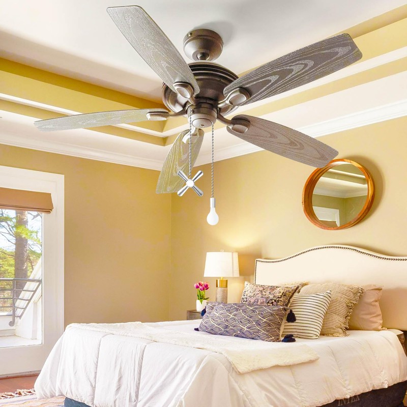 SHIFANQI Ceiling Fan Pull Chain, 2 Pack 3D Bulb&Fan Pull