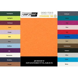 Exclusive Home Textile Jersey Fitted Sheet Elasticated Edging, 90 - 100 x 200 cm