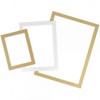 Attachable PVC Magnetic Photo Frame A6 A5 A4 A4 - Gold 5ea